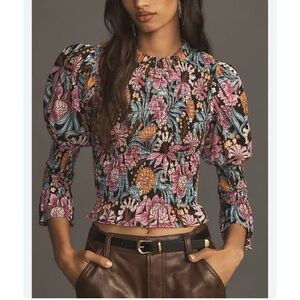 Banjanan Agnes Top in Black Beauty